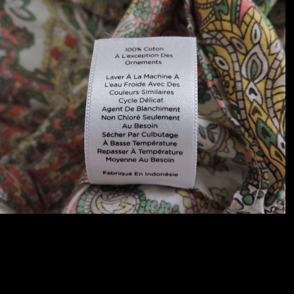 Talbots Paisley Button Down Shirt - Picture 7 of 8